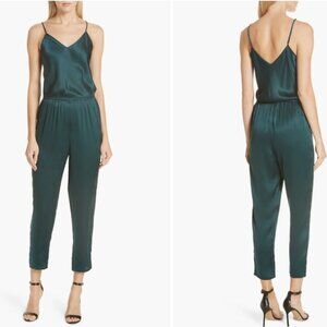 Mes Desmoiselles Deep Satin Almond Jumpsuit, size 38, Size 6